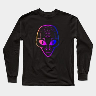 COLOR Alien Head Long Sleeve T-Shirt